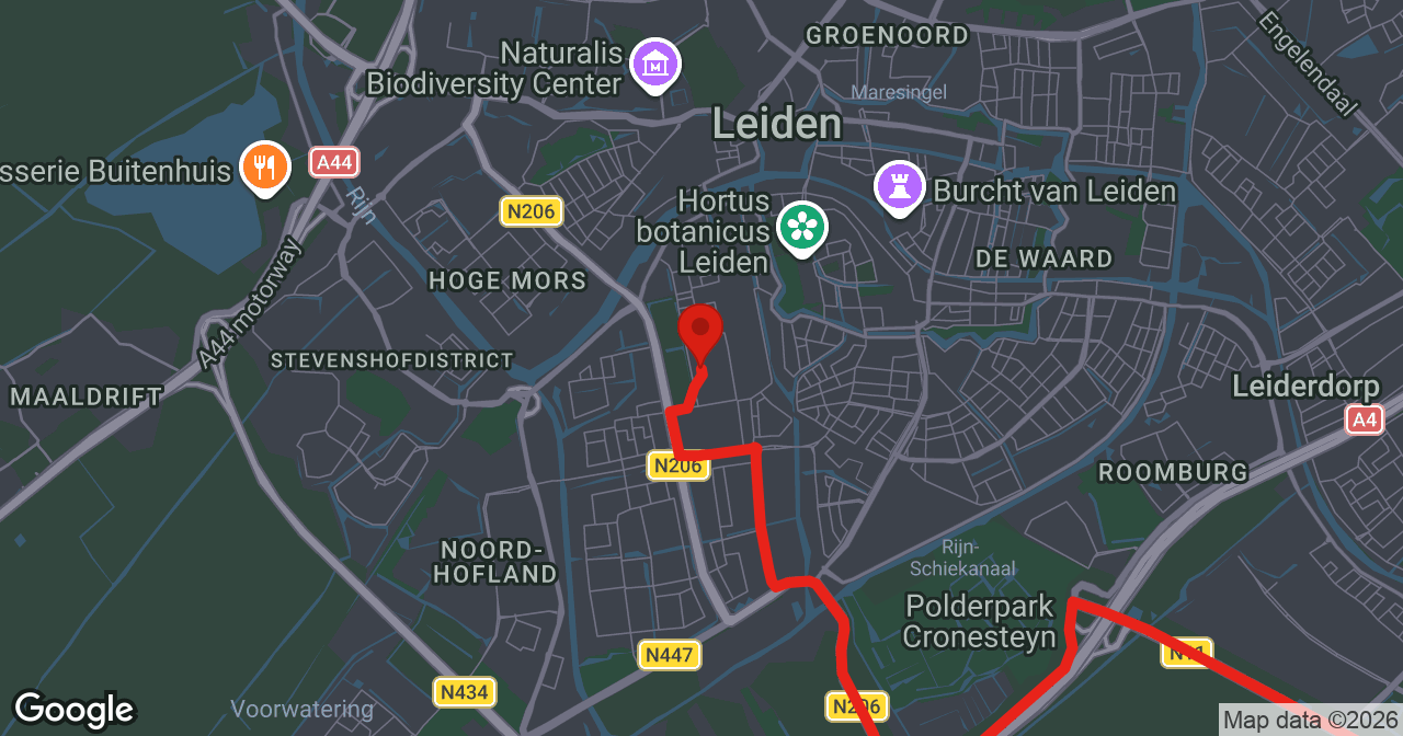 Kaart van de meldlocatie