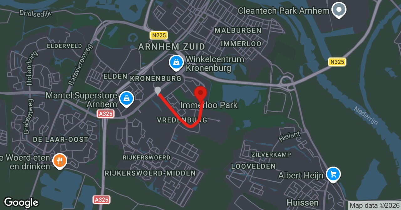 Kaart van de meldlocatie
