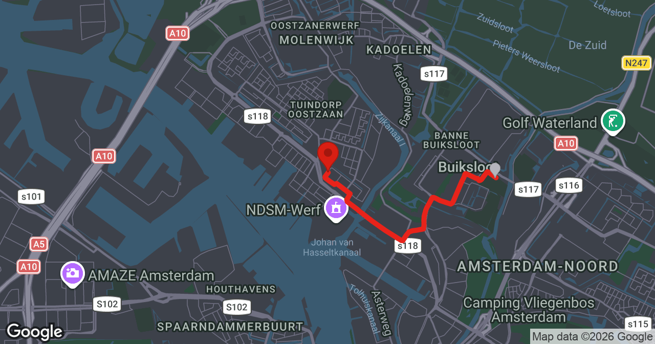 Kaart van de meldlocatie