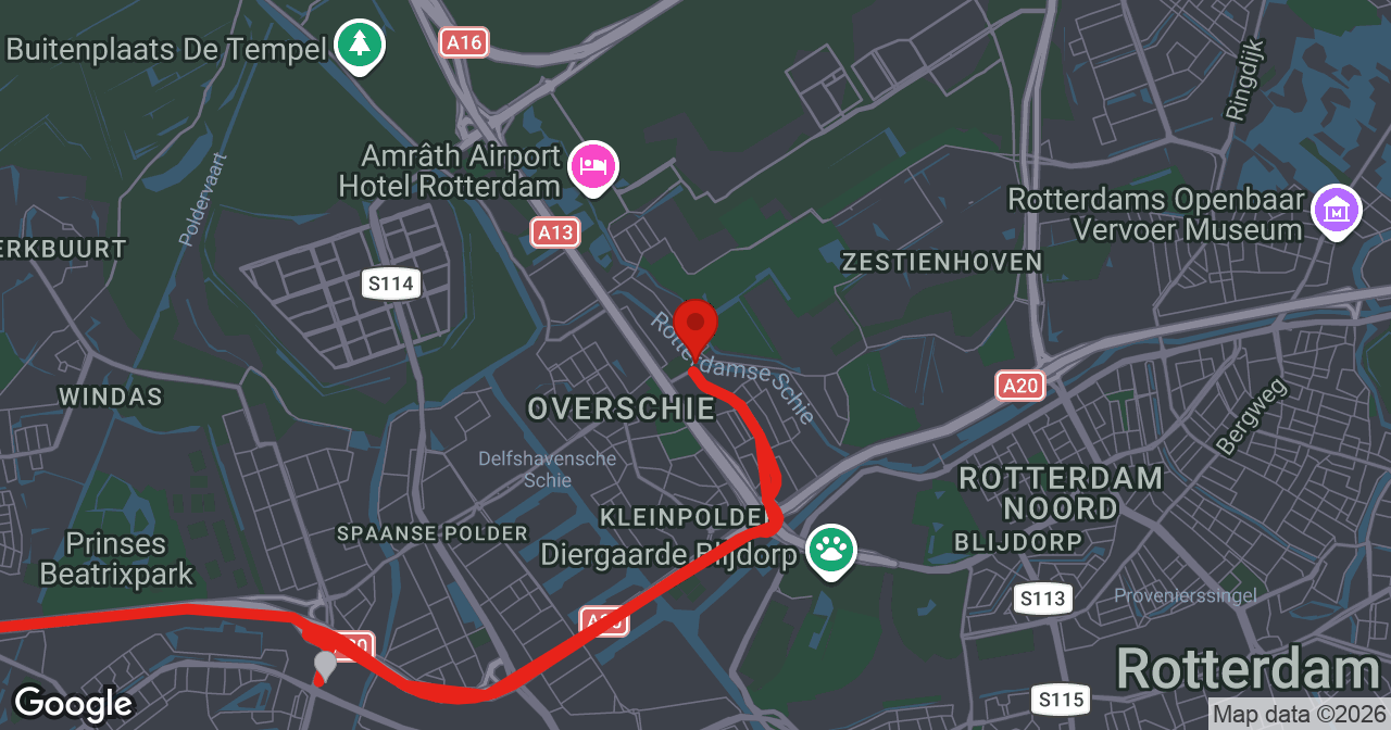 Kaart van de meldlocatie