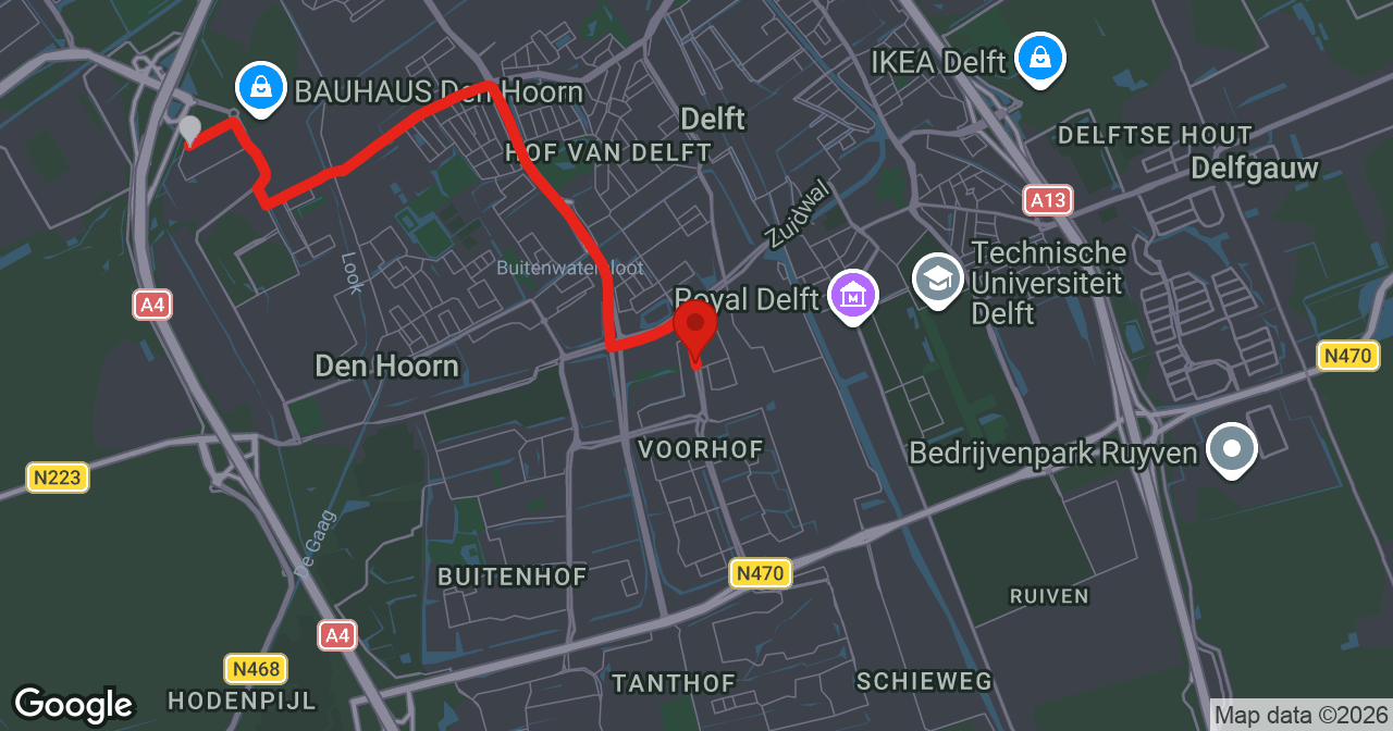 Kaart van de meldlocatie