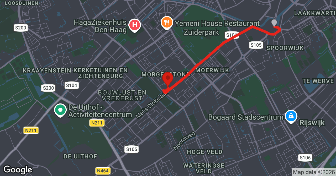 Kaart van de meldlocatie