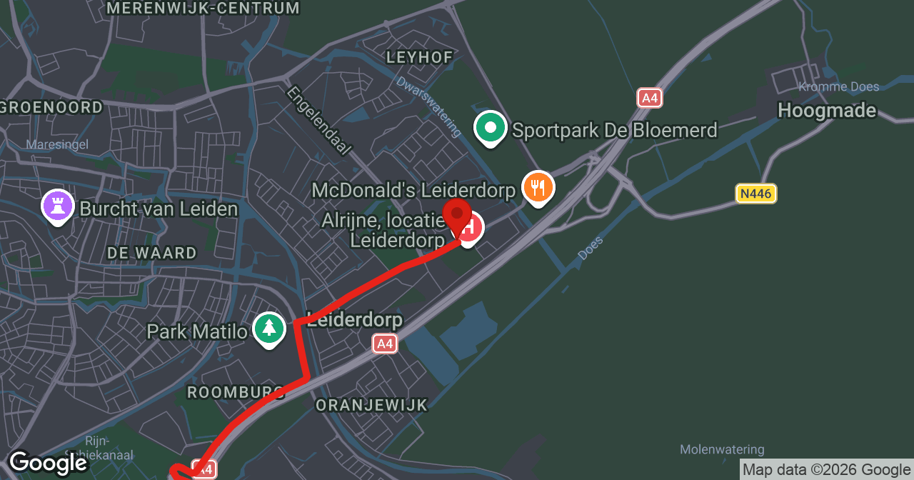 Kaart van de meldlocatie
