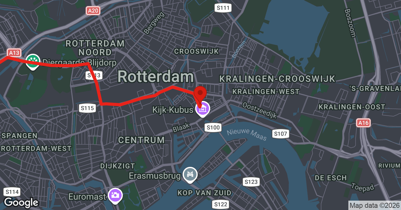 Kaart van de meldlocatie