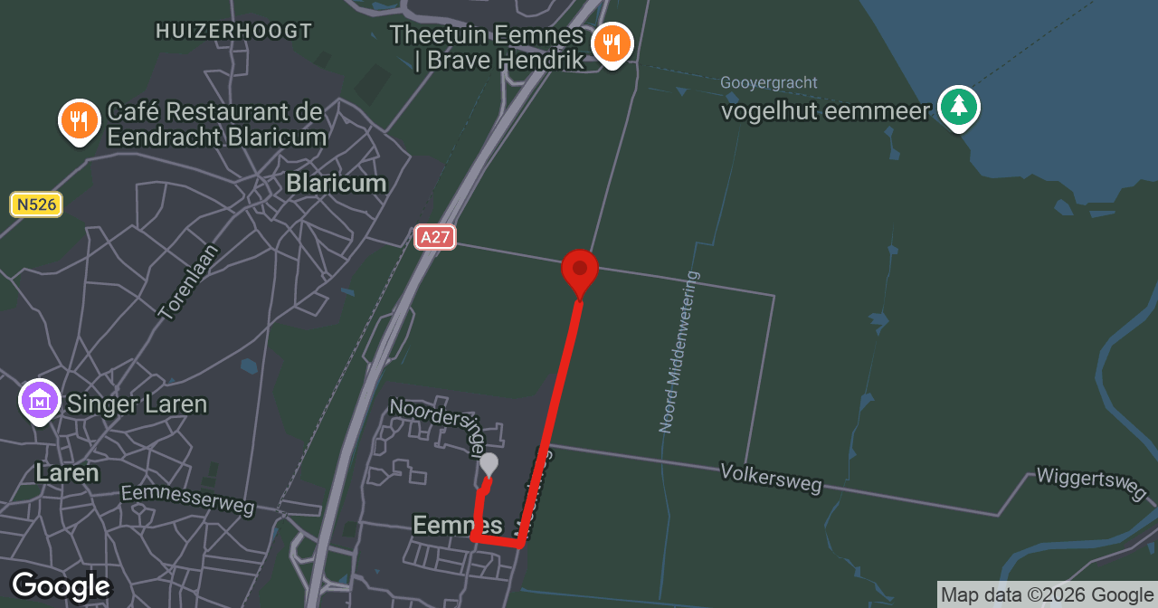 Kaart van de meldlocatie