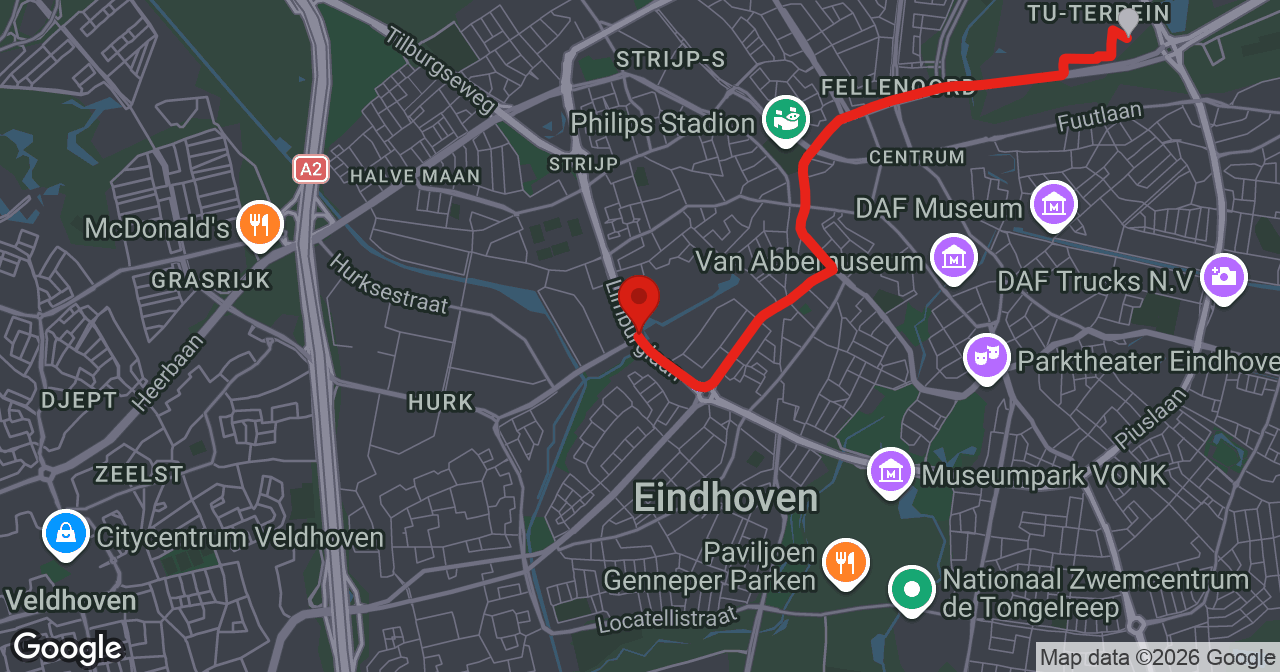Kaart van de meldlocatie