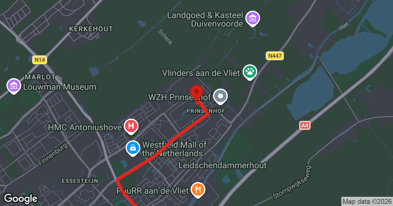 Kaart van de meldlocatie