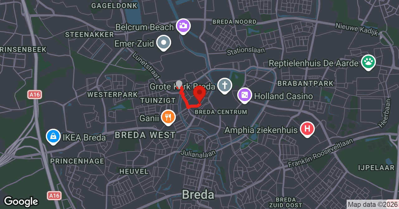Kaart van de meldlocatie