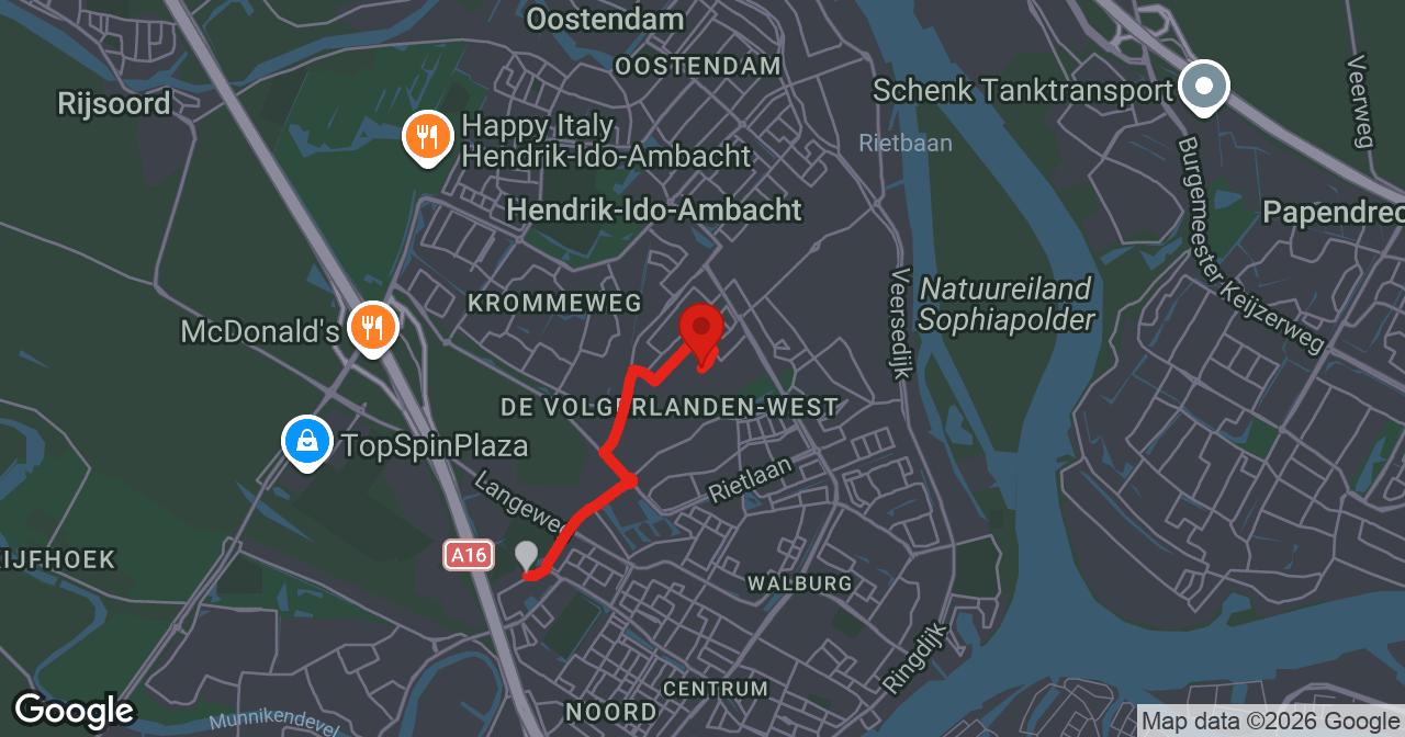 Kaart van de meldlocatie