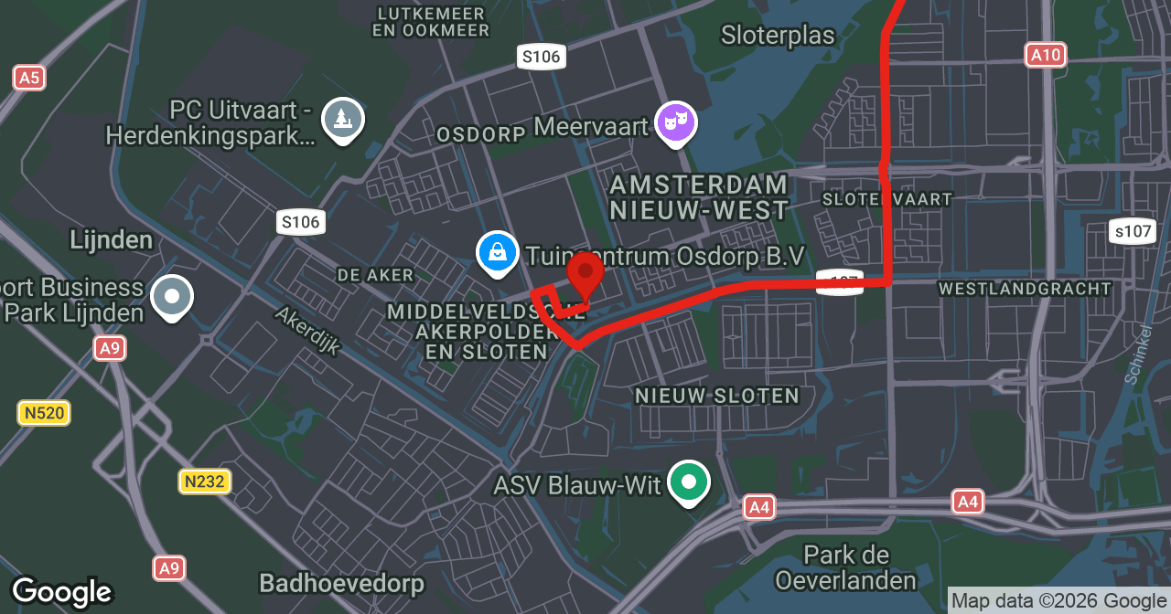 Kaart van de meldlocatie