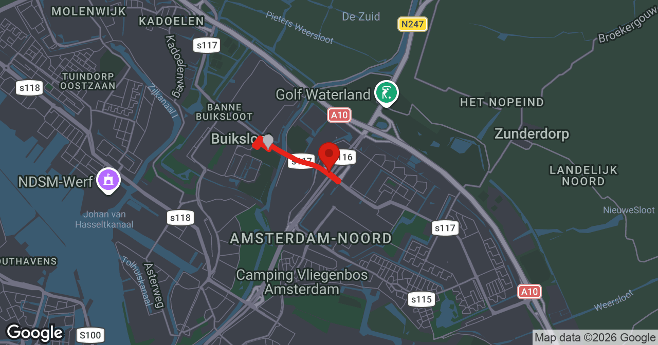 Kaart van de meldlocatie