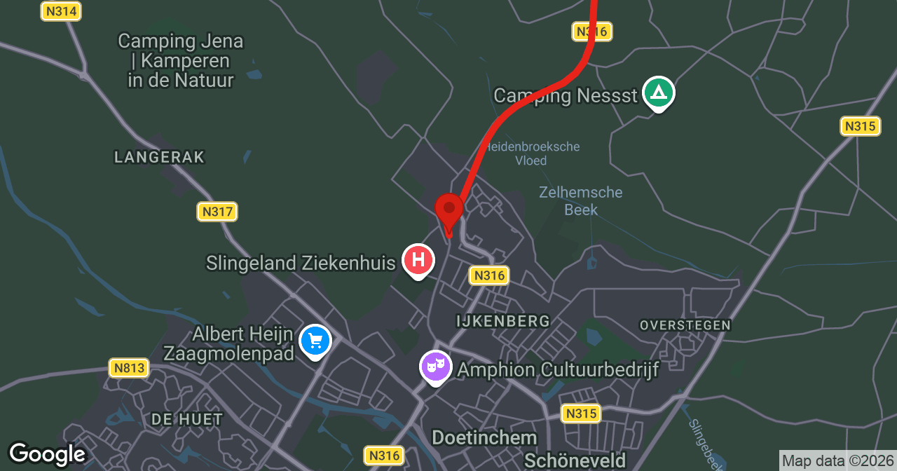Kaart van de meldlocatie