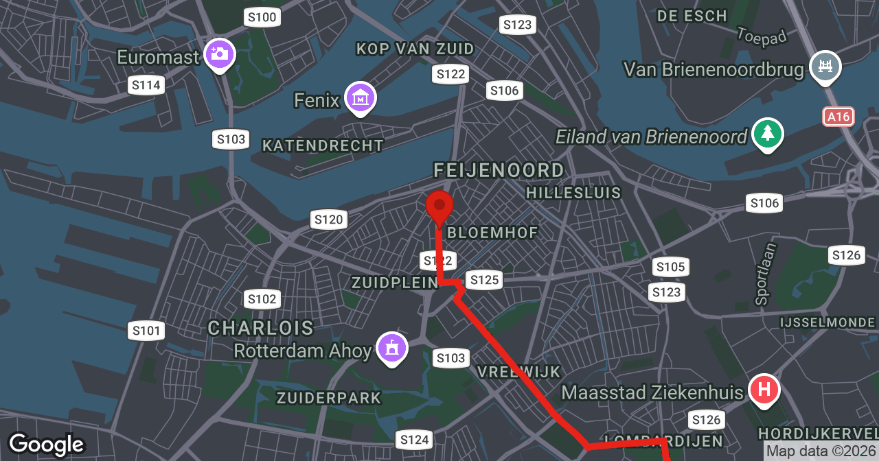 Kaart van de meldlocatie
