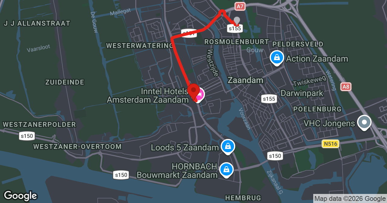 Kaart van de meldlocatie