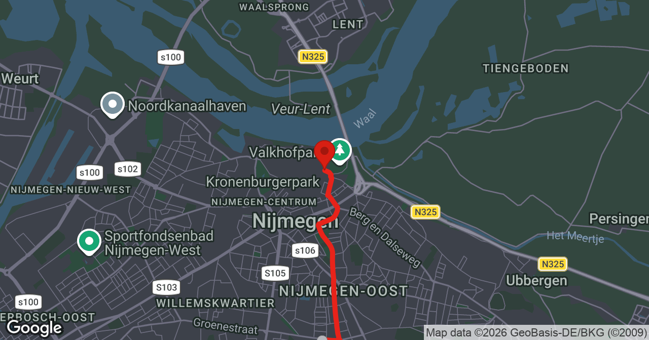 Kaart van de meldlocatie