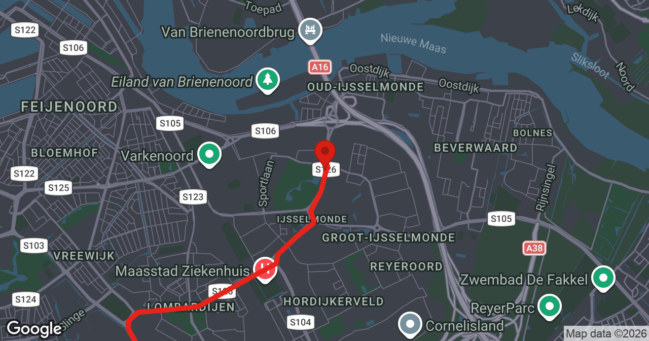 Kaart van de meldlocatie