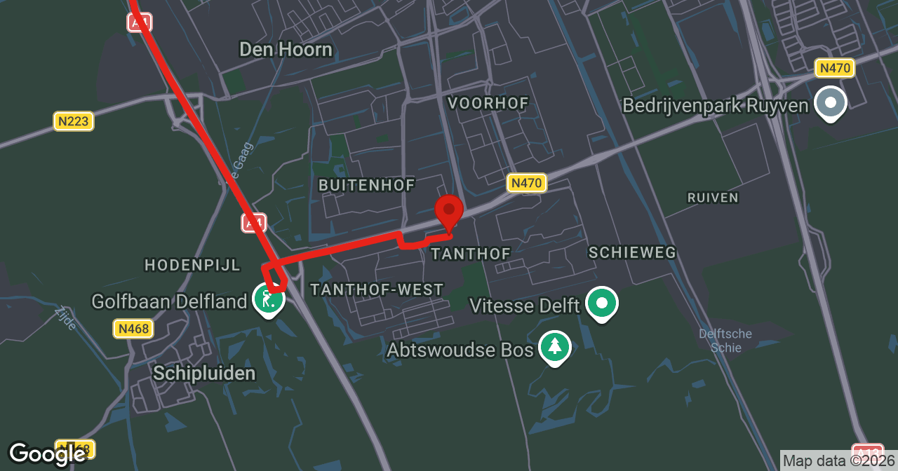 Kaart van de meldlocatie