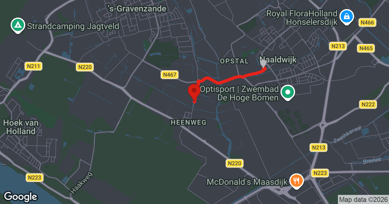 Kaart van de meldlocatie