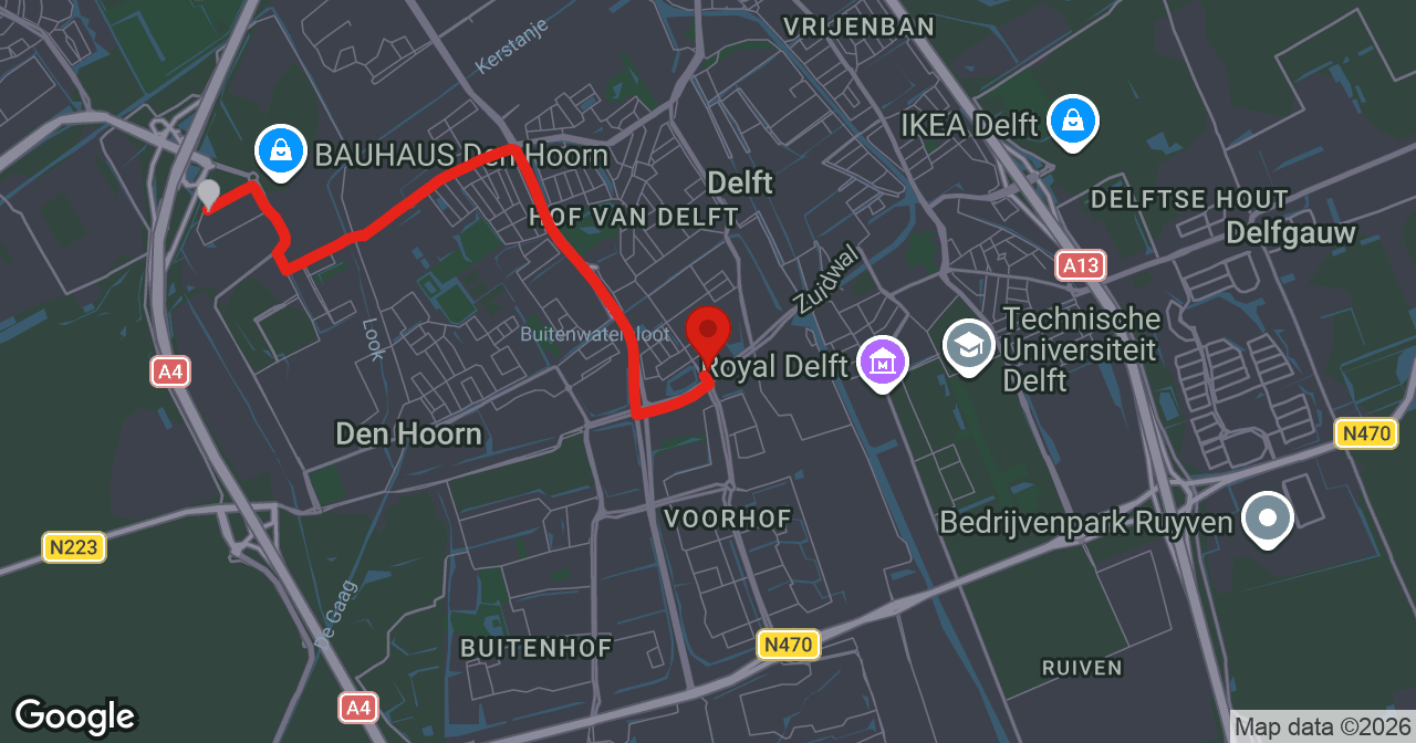 Kaart van de meldlocatie