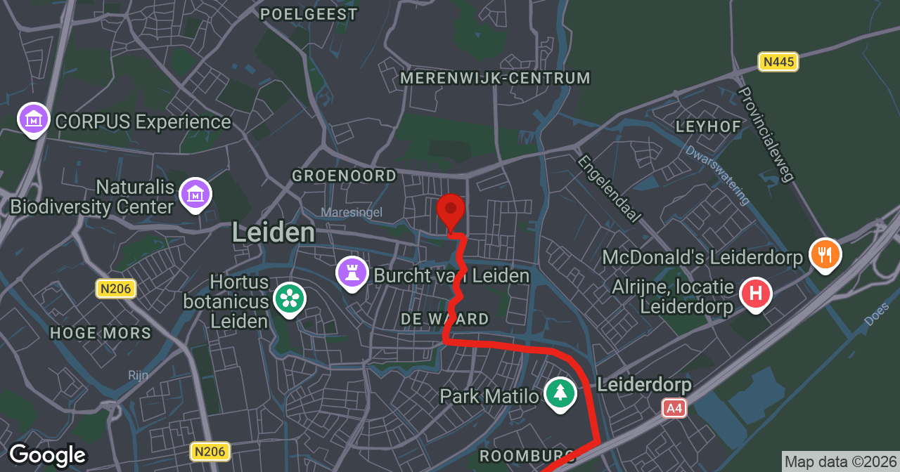 Kaart van de meldlocatie