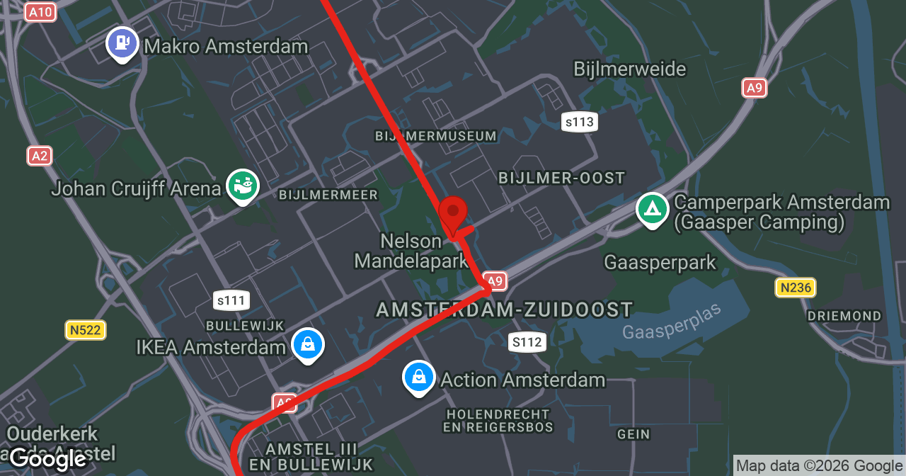 Kaart van de meldlocatie