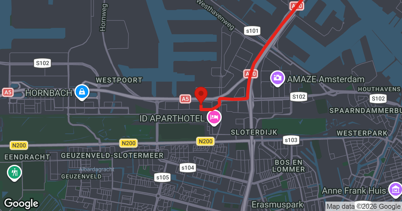 Kaart van de meldlocatie