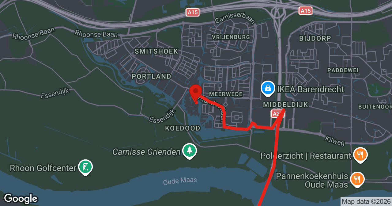 Kaart van de meldlocatie