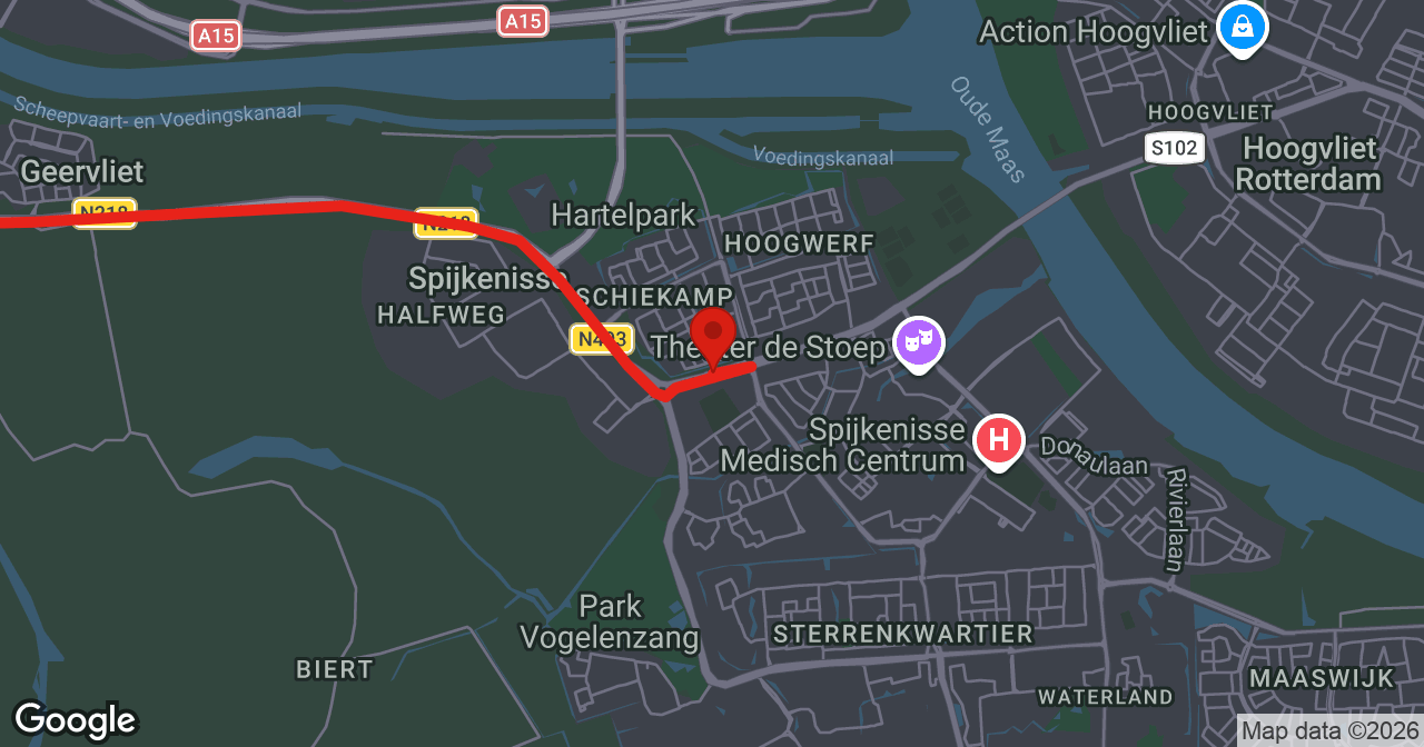 Kaart van de meldlocatie