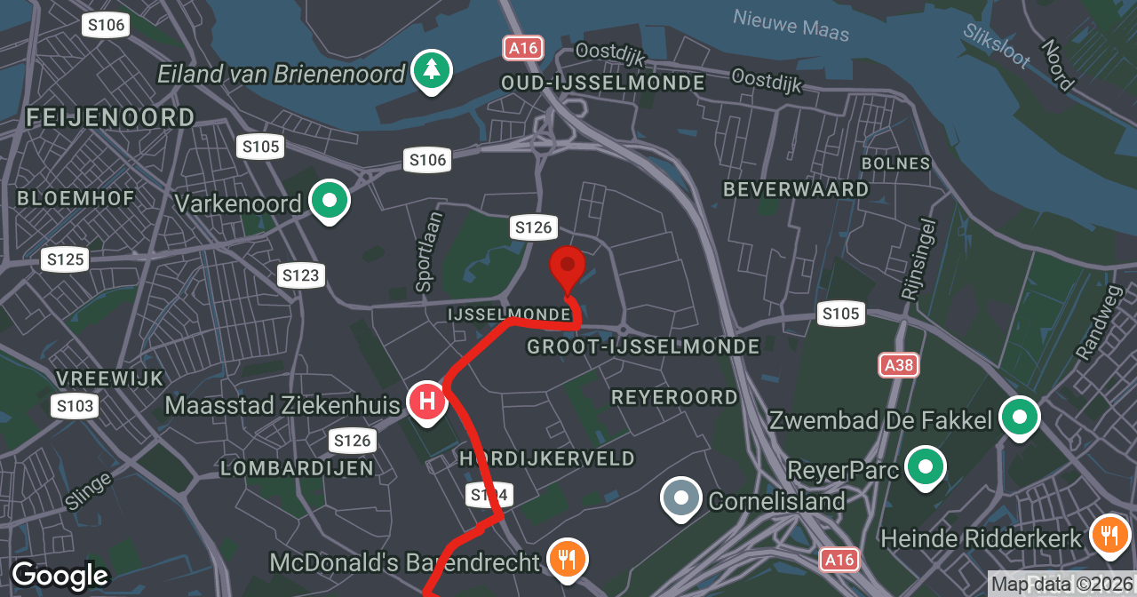 Kaart van de meldlocatie