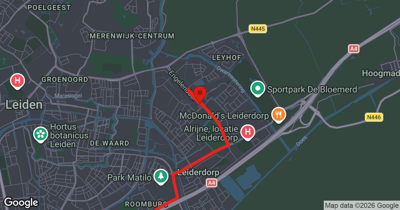 Kaart van de meldlocatie