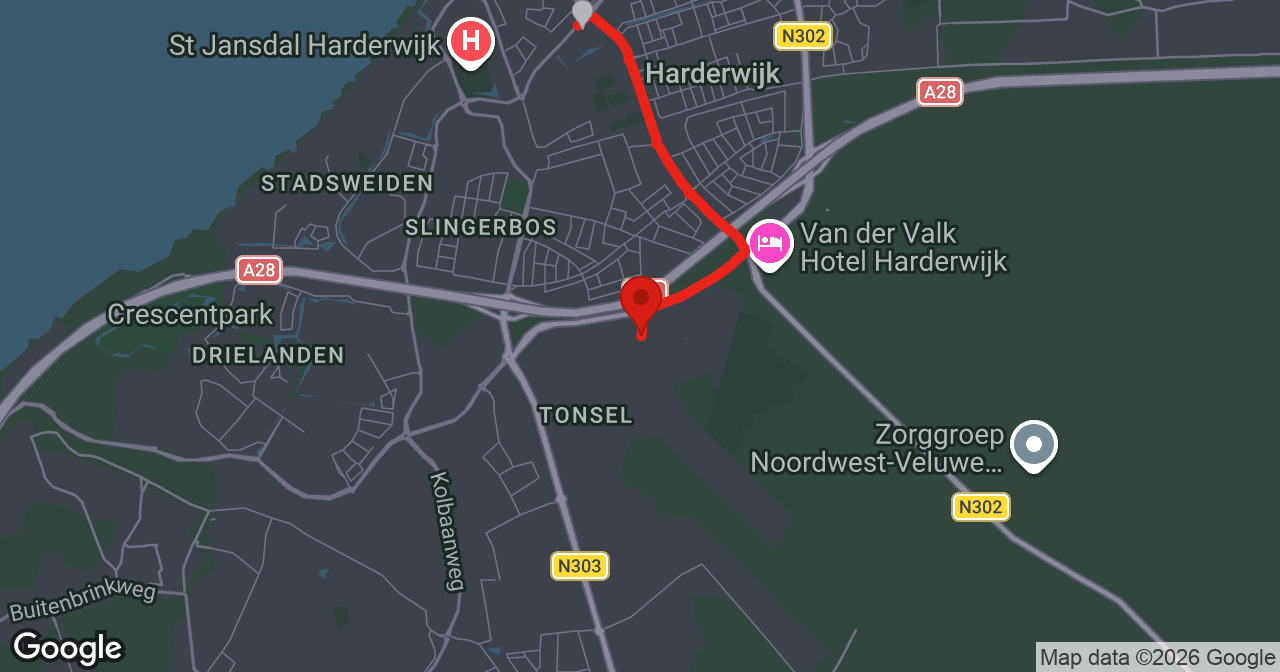 Kaart van de meldlocatie