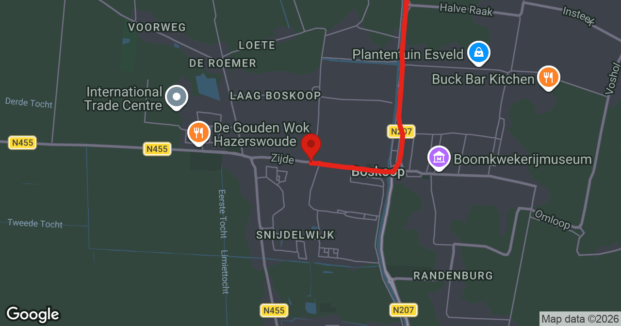 Kaart van de meldlocatie