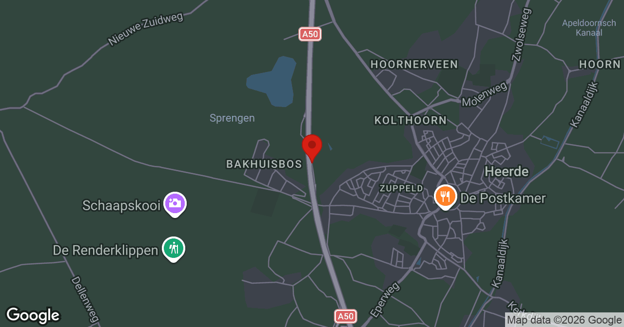 Kaart van de meldlocatie