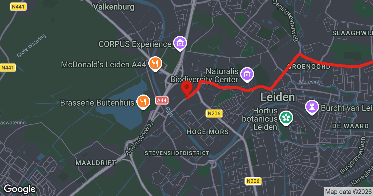 Kaart van de meldlocatie