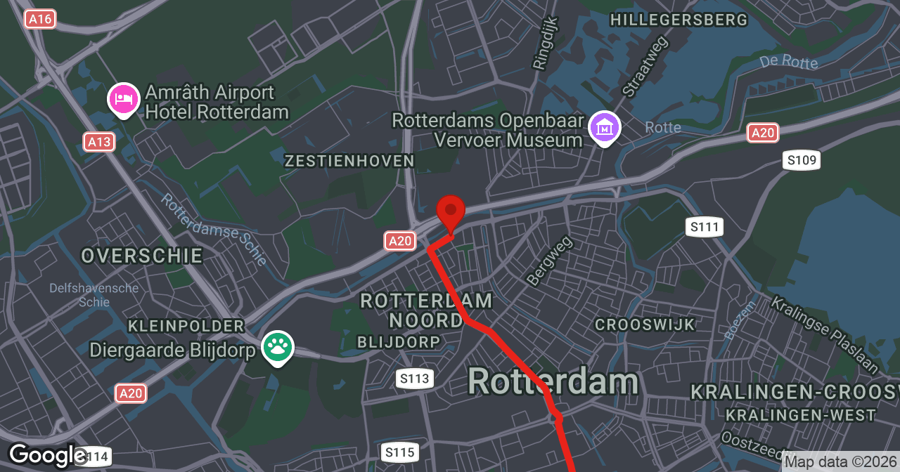 Kaart van de meldlocatie