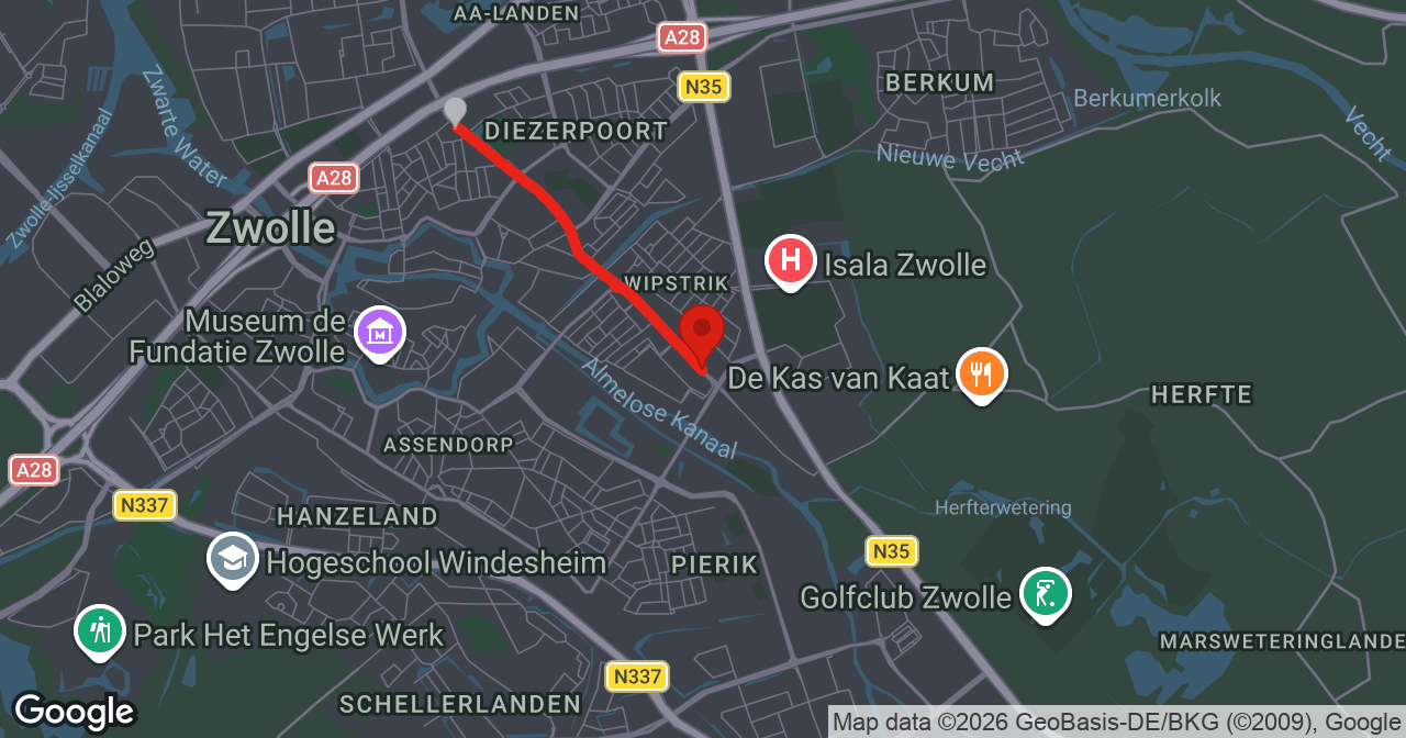 Kaart van de meldlocatie