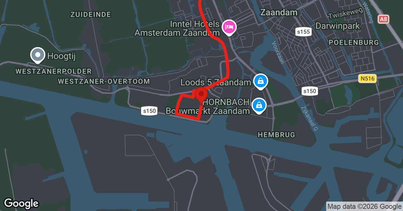 Kaart van de meldlocatie