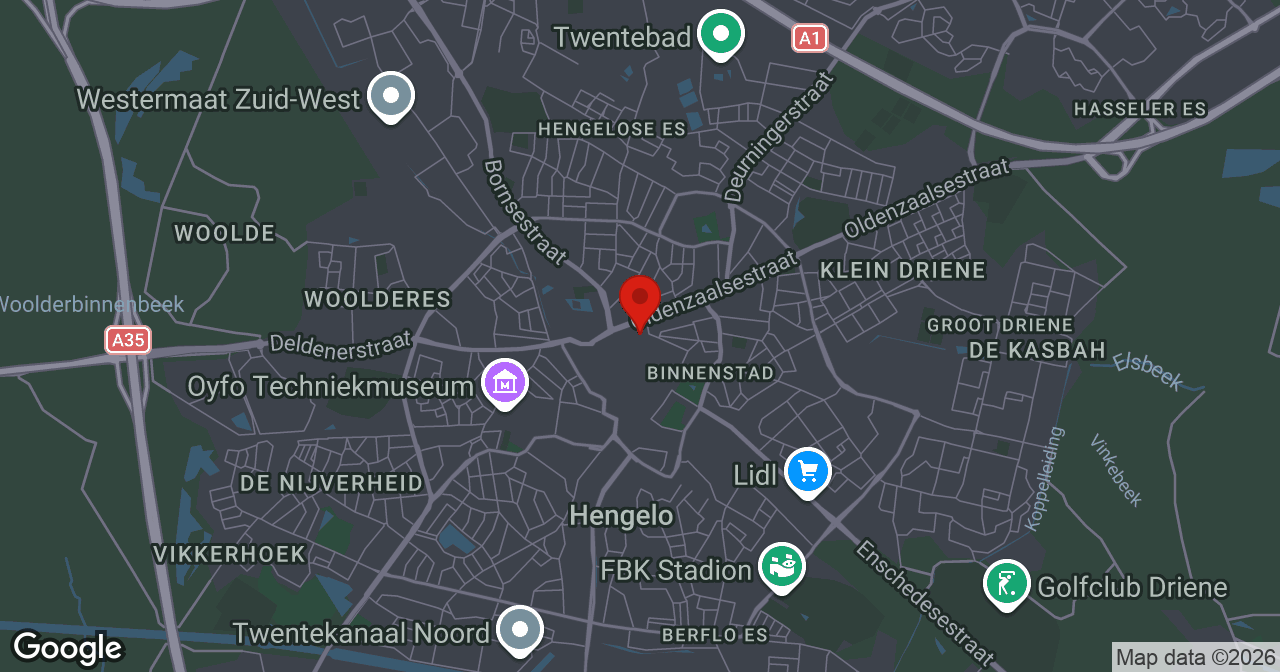 Kaart van de meldlocatie