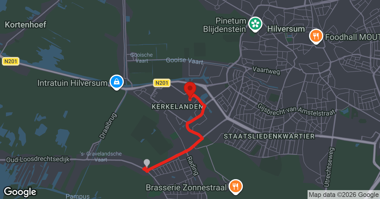 Kaart van de meldlocatie