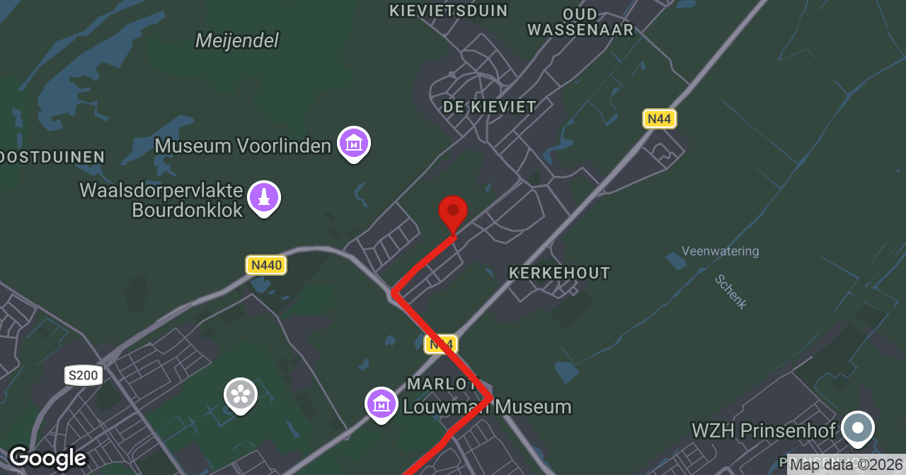 Kaart van de meldlocatie
