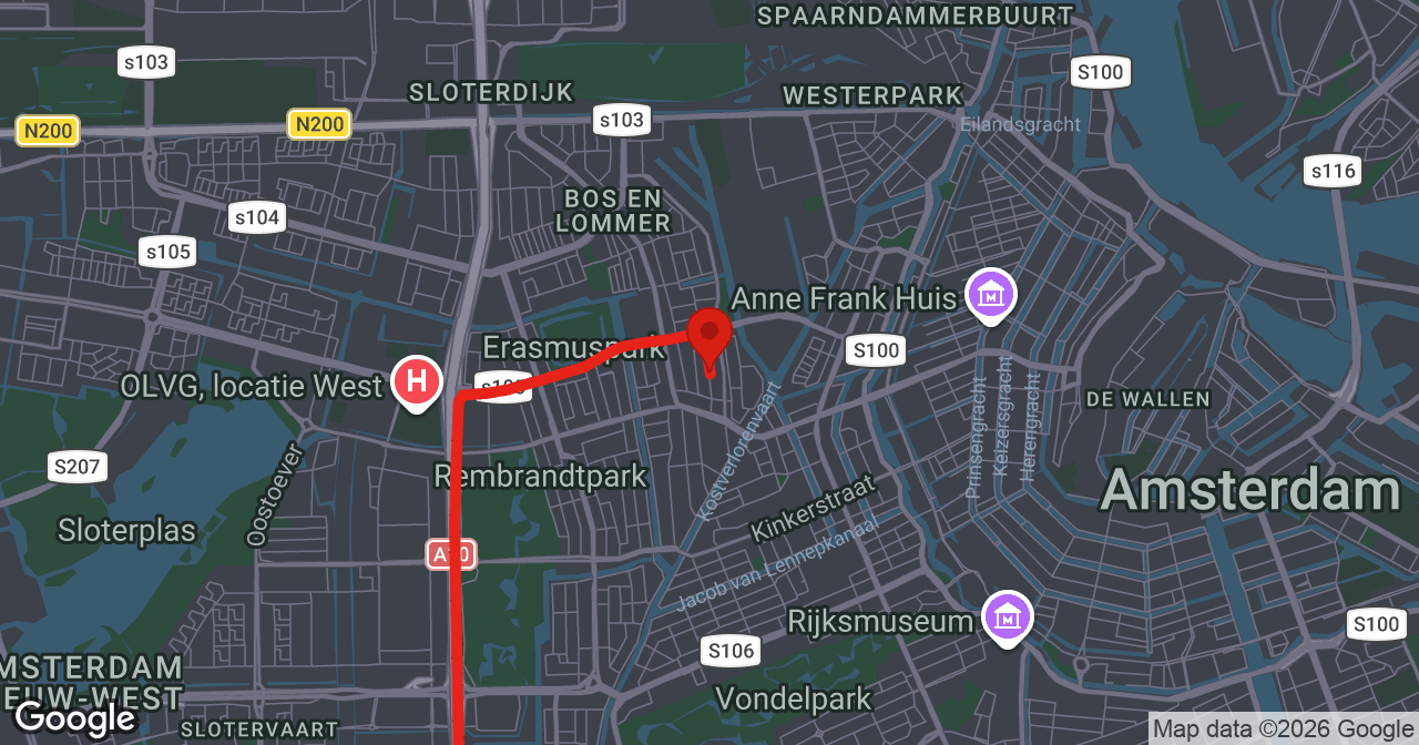Kaart van de meldlocatie