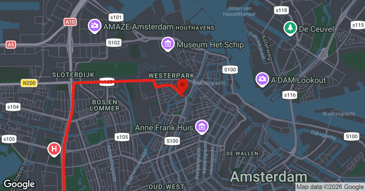 Kaart van de meldlocatie