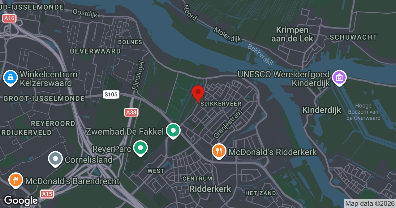 Kaart van de meldlocatie
