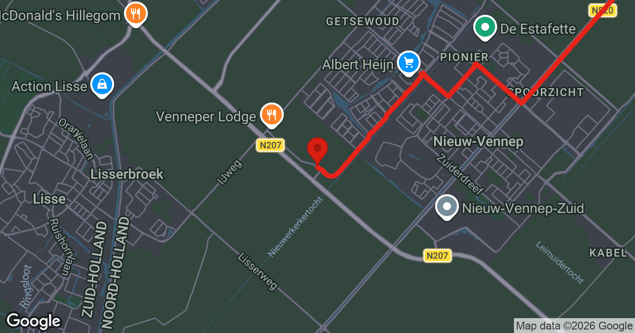 Kaart van de meldlocatie
