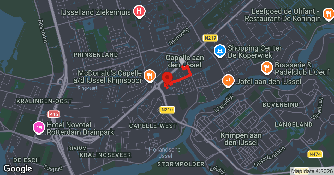 Kaart van de meldlocatie