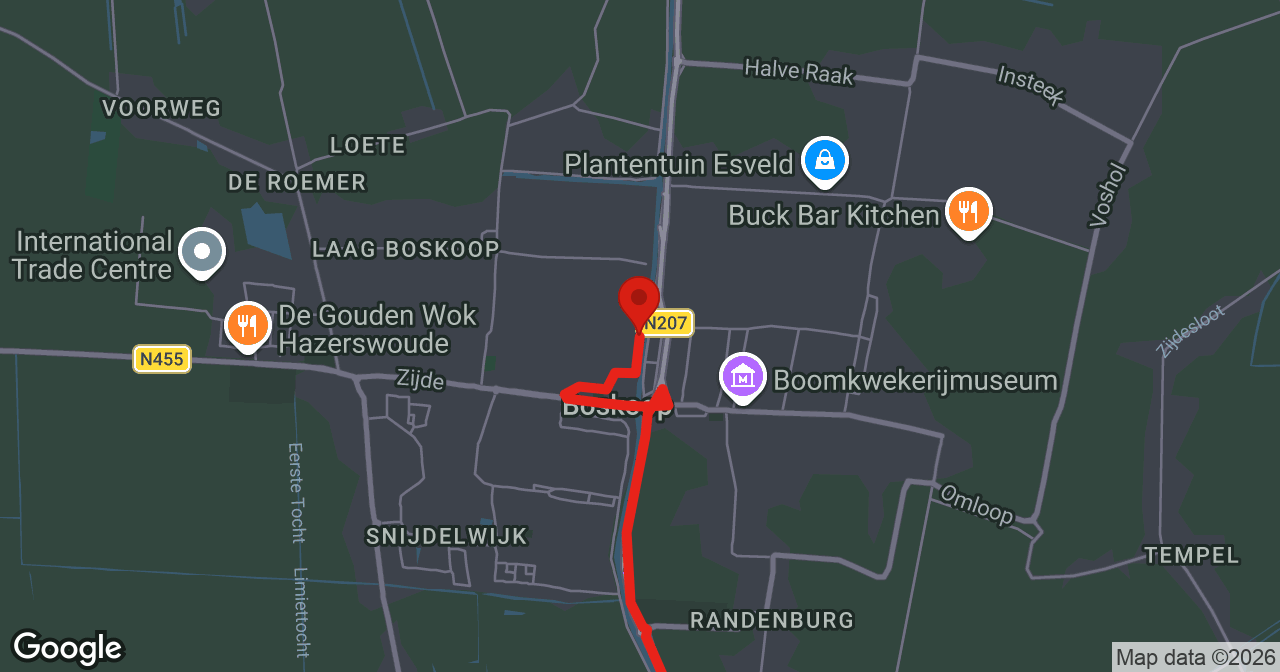 Kaart van de meldlocatie