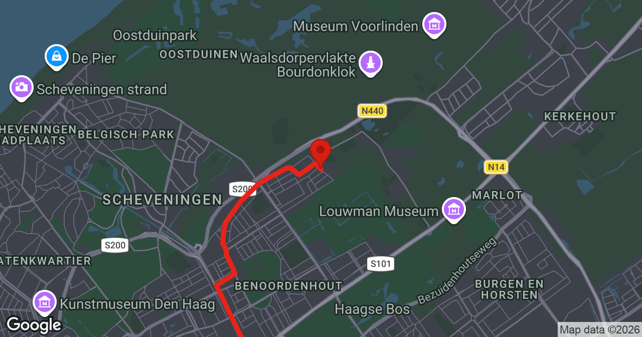 Kaart van de meldlocatie