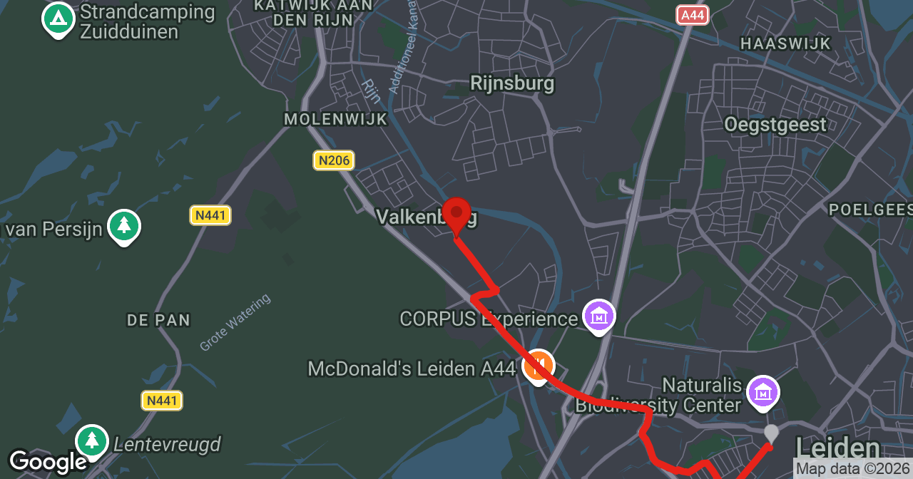 Kaart van de meldlocatie
