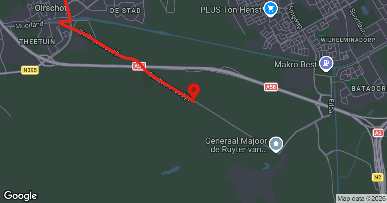 Kaart van de meldlocatie