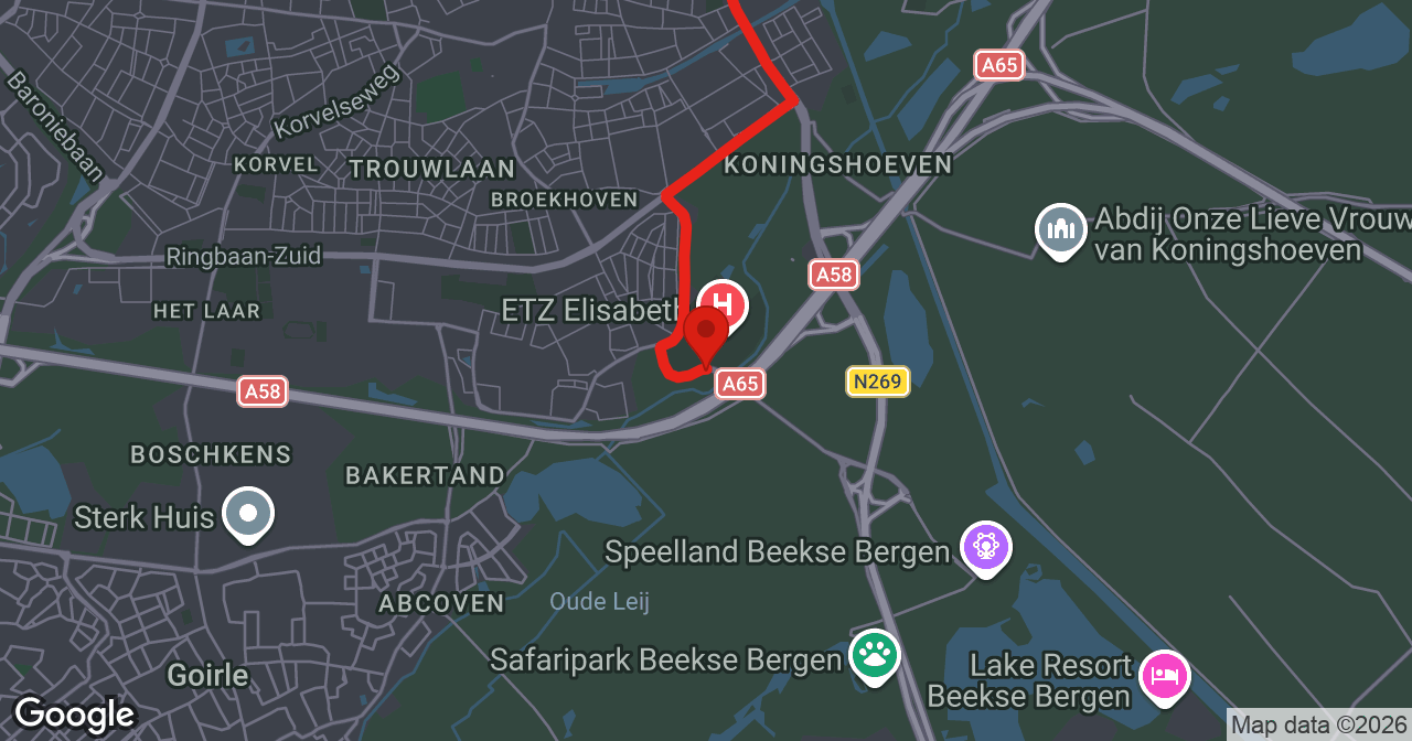 Kaart van de meldlocatie